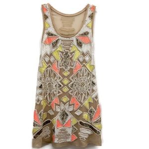 Needle & Thred sequin embellished silk dress